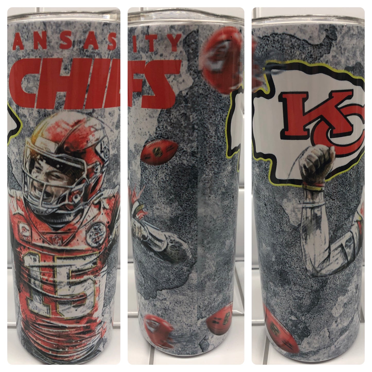 Chiefs 20 ounce stainless steel tumbler