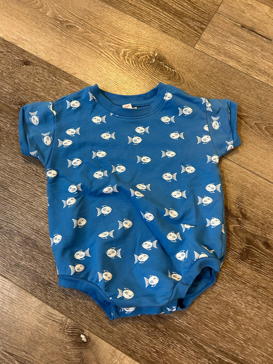 18 month onesie - fishes