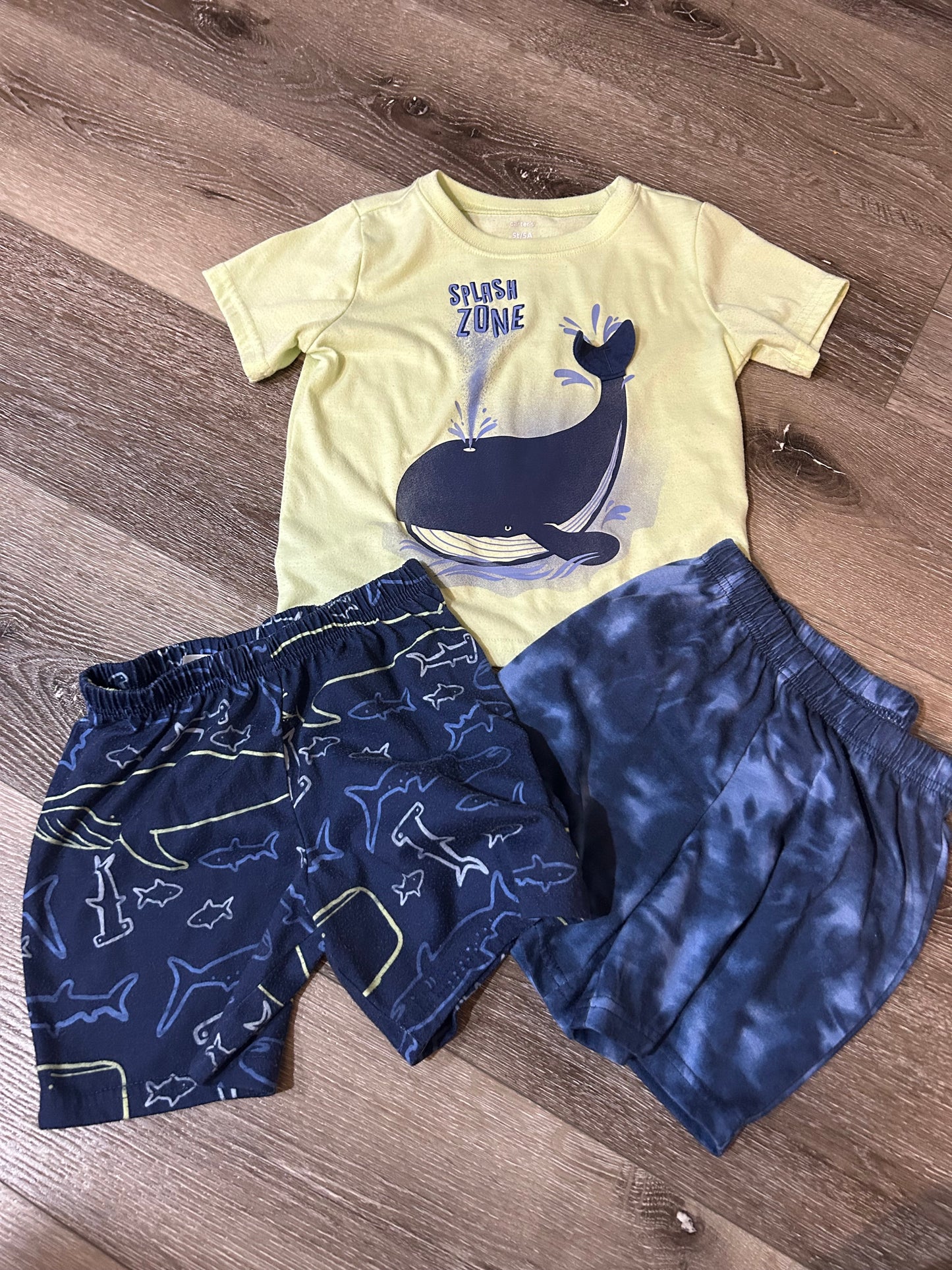 5t pajamas - whale