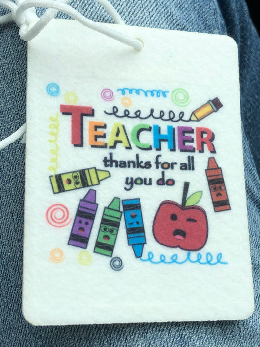 Teacher - Air Freshener- Car accessory - Gifts