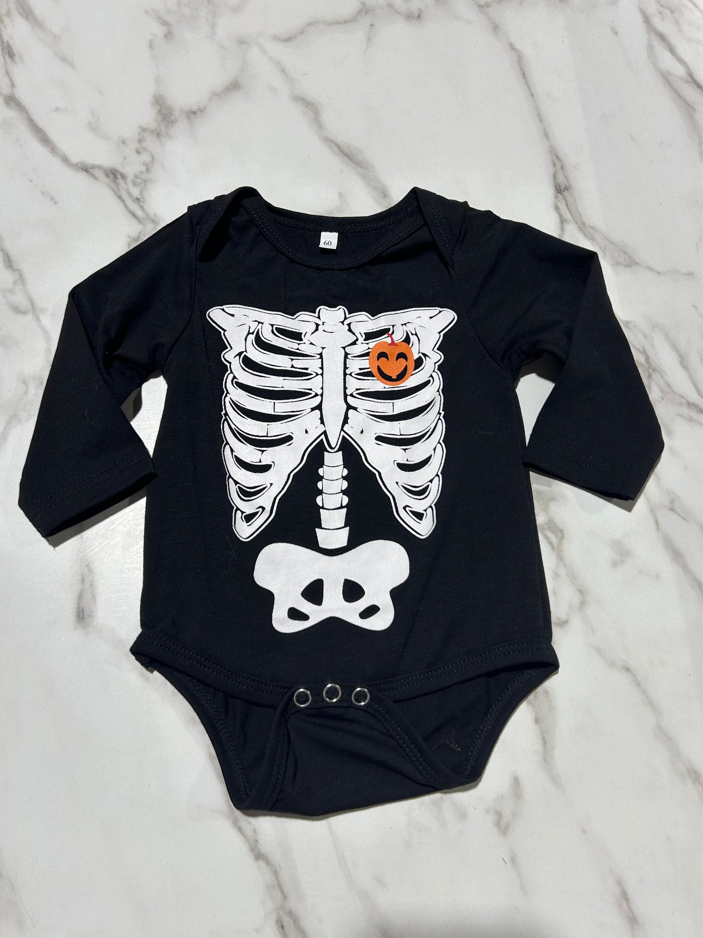 USED 3-6 Long Sleeve Onesie - Halloween