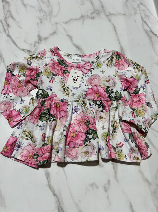 USED 12-18 Dress - Flowers