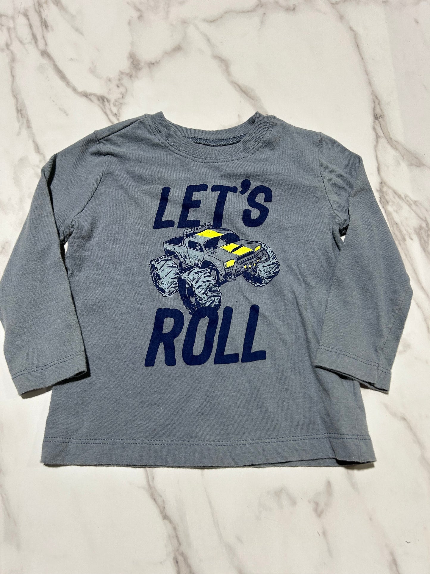 USED 12 Months Long Sleeve Shirt - Monster Trucks - Carters