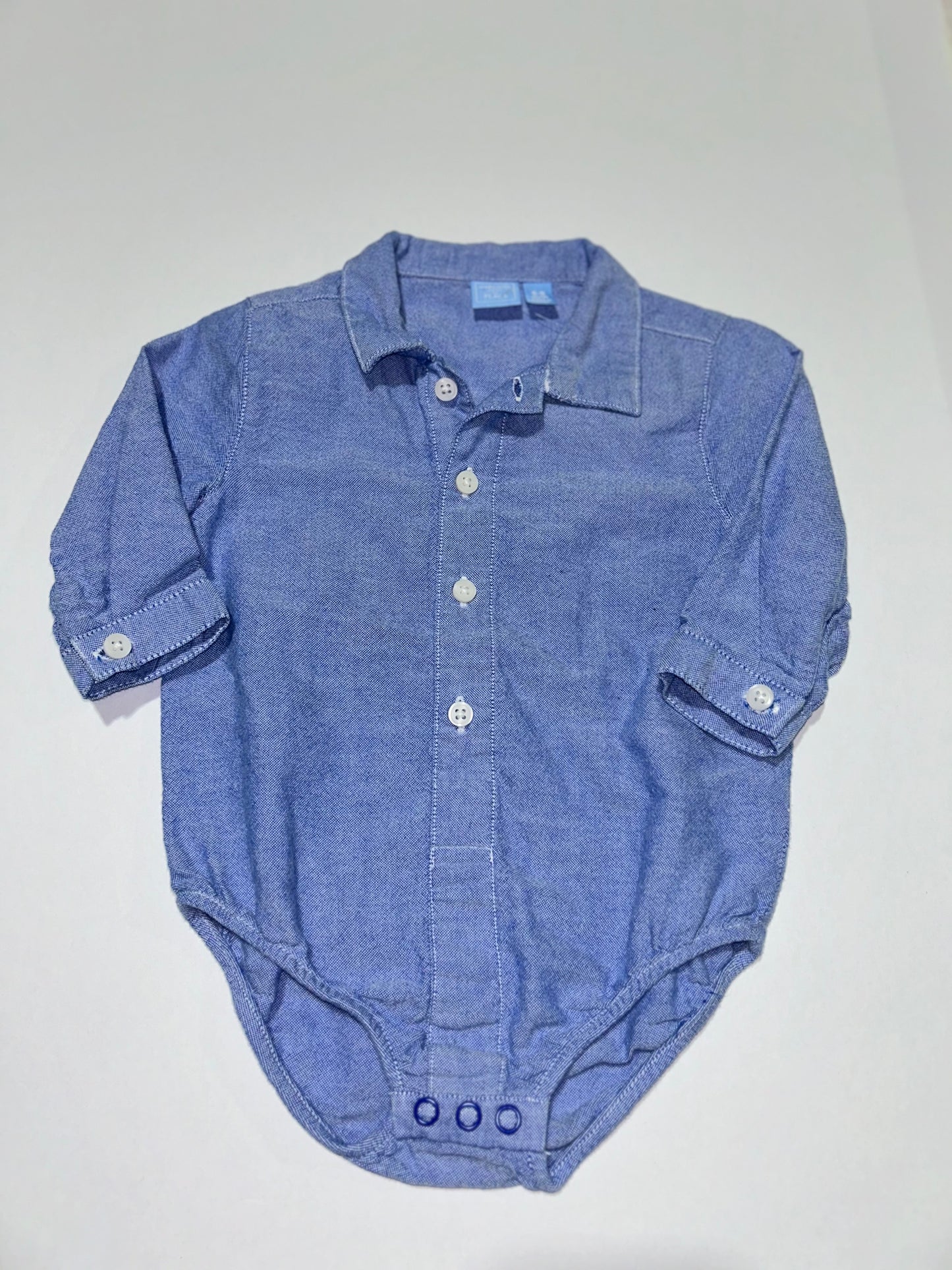 USED 6-9 Long Sleeve Onesie - The Children’s Place