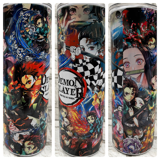 20 Ounce Skinny Tumbler - Demon- Slayer