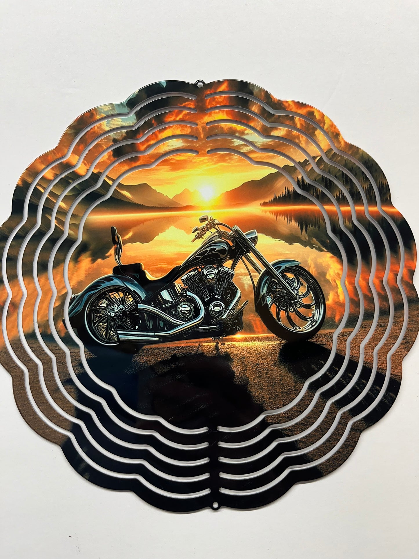 8” Wind Spinner Sunrise Motorcycles