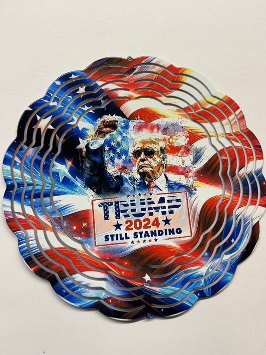 8” Wind Spinner Trump