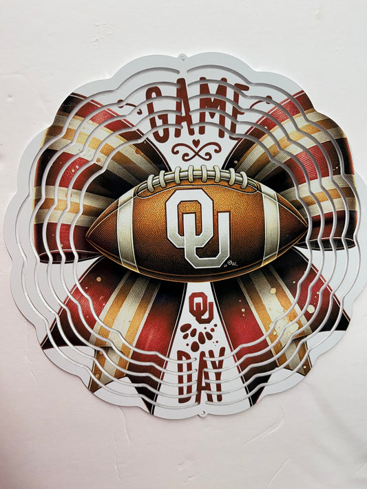 8” Wind Spinner Football college